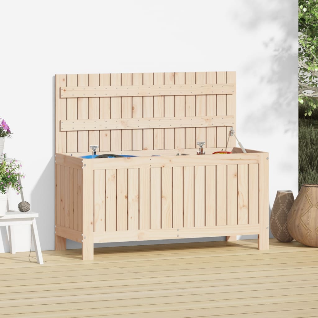 Dark Grey and Black Garden Storage Box 130 L 54x53x57 cm