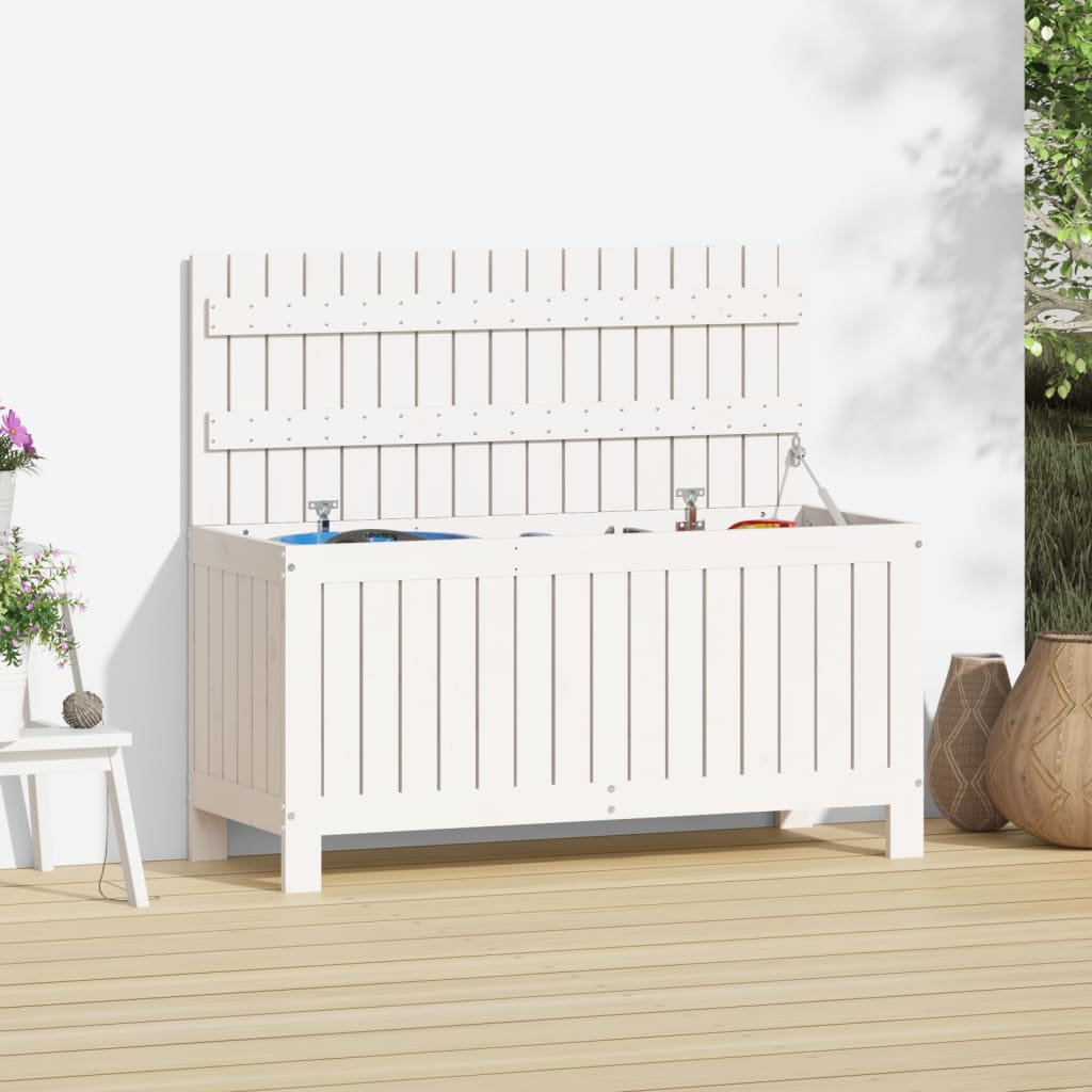 Dark Grey and Black Garden Storage Box 130 L 54x53x57 cm