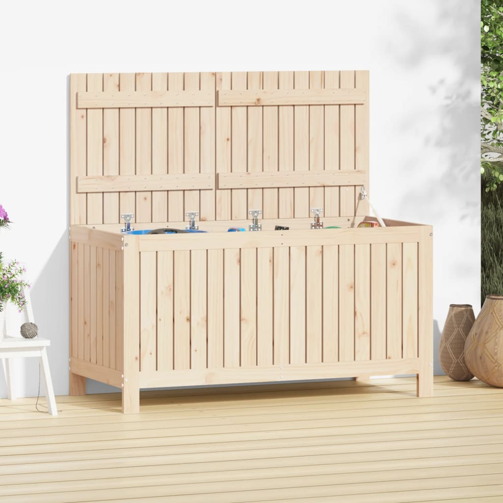 Dark Grey and Black Garden Storage Box 130 L 54x53x57 cm