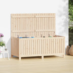 Dark Grey and Black Garden Storage Box 130 L 54x53x57 cm