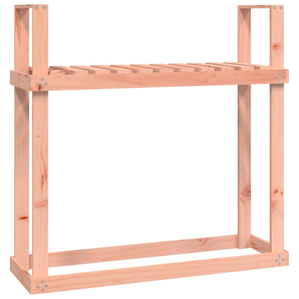 Leñero de madera maciza de Douglas 110x35x108,5 cm