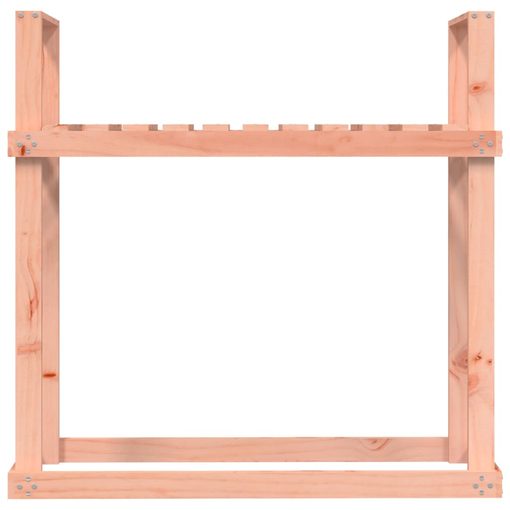 Leñero de madera maciza de Douglas 110x35x108,5 cm
