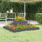 Jardinera arriate madera maciza abeto 120x120x56 cm