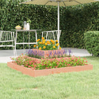 Jardinera arriate madera maciza abeto 120x120x56 cm