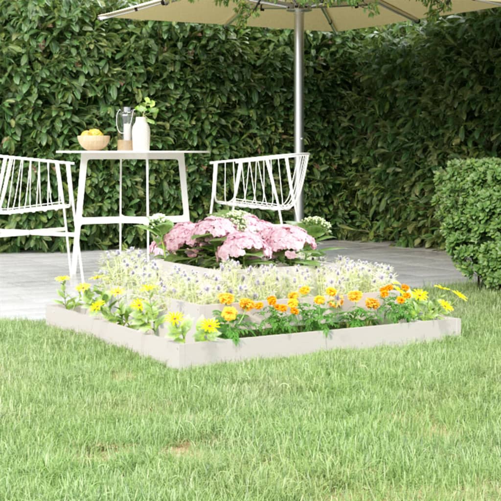 Jardinera arriate madera maciza abeto 120x120x56 cm