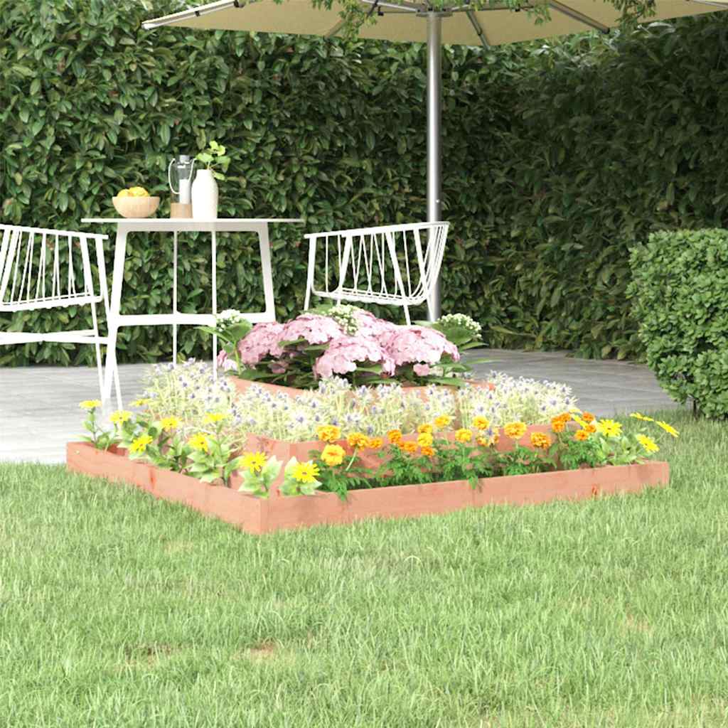 Jardinera arriate madera maciza abeto 120x120x56 cm