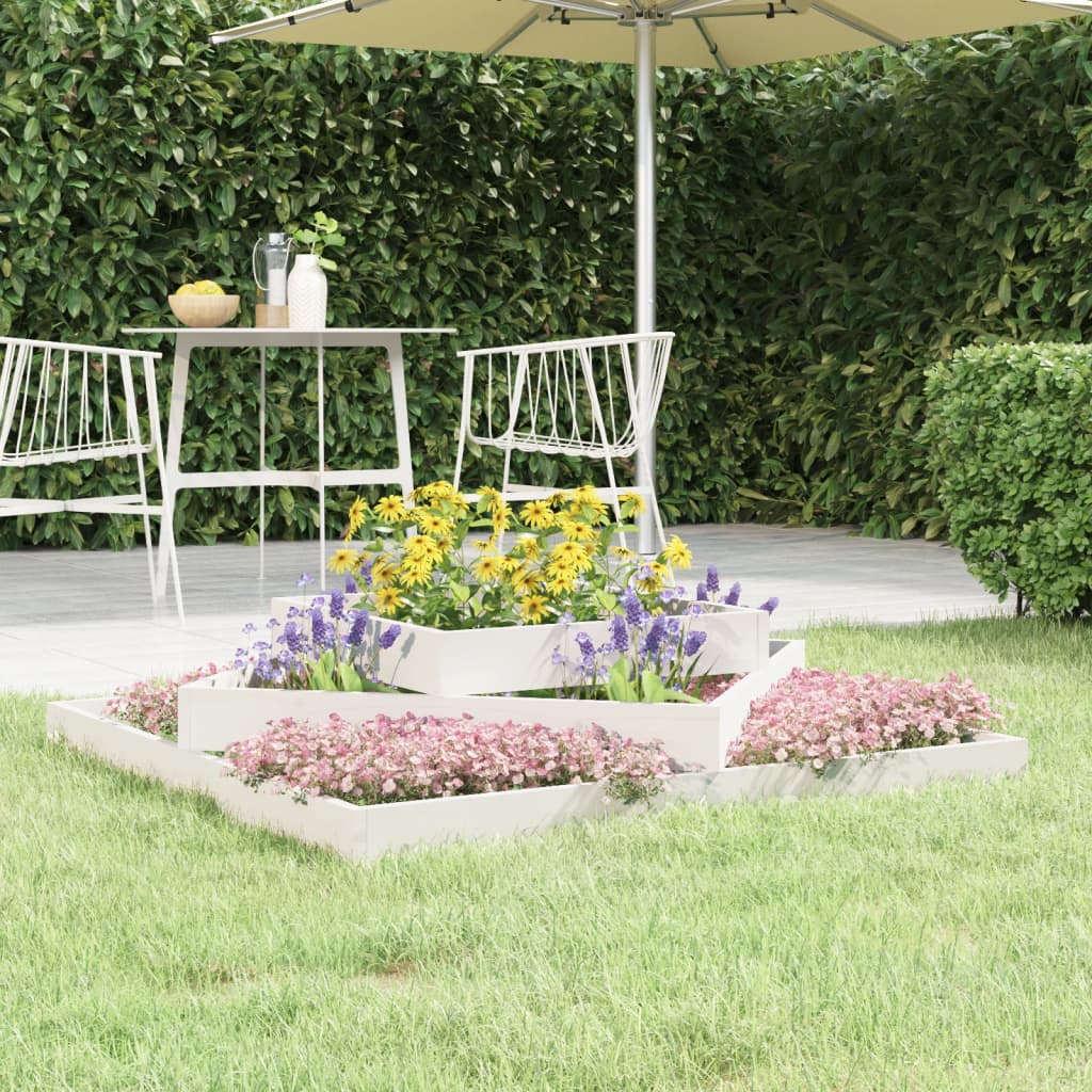 Jardinera arriate madera maciza abeto 120x120x56 cm