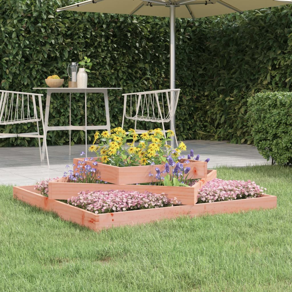 Jardinera arriate madera maciza abeto 120x120x56 cm
