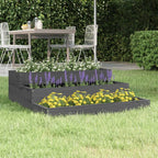 Jardinera arriate madera maciza abeto 120x120x56 cm