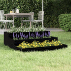 Jardinera arriate madera maciza abeto 120x120x56 cm