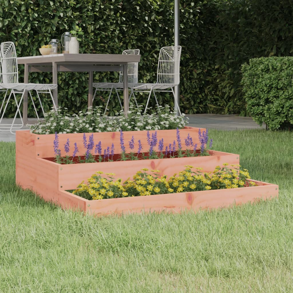 Jardinera arriate madera maciza abeto 120x120x56 cm