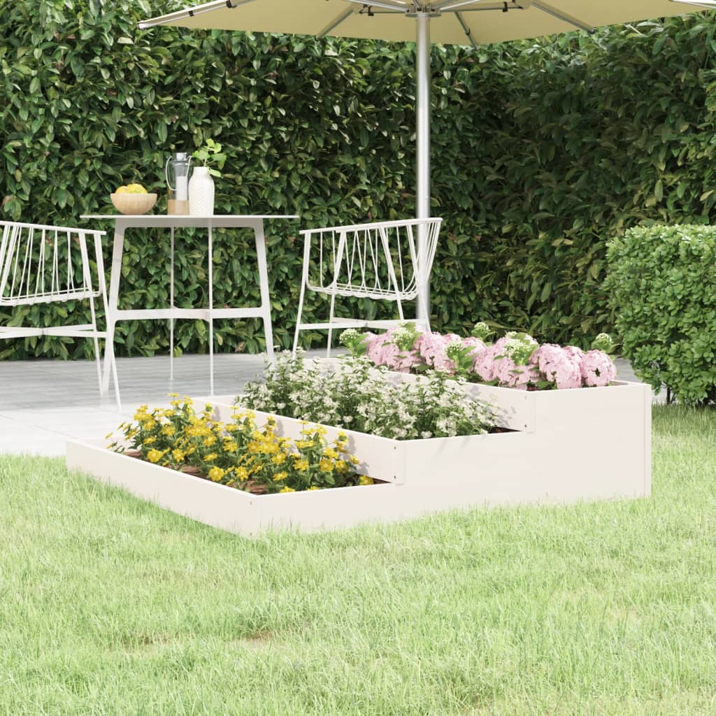 Jardinera arriate madera maciza abeto 120x120x56 cm