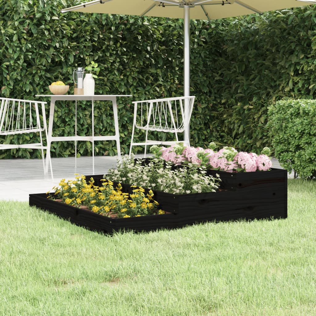 Jardinera arriate madera maciza abeto 120x120x56 cm