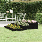 Jardinera arriate madera maciza abeto 120x120x56 cm