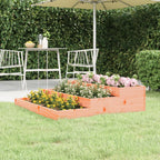 Jardinera arriate madera maciza abeto 120x120x56 cm