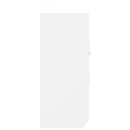 Armario para llaves blanco contrachapada y acero 40x8,5x20 cm