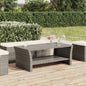 Mesa de centro negra 100x50x40 cm ratán sintético
