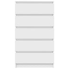 Cajonera de madera contrachapada blanco 60x36x103 cm