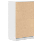 Cajonera de madera contrachapada blanco 60x36x103 cm