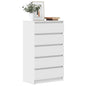Cajonera de madera contrachapada blanco 60x36x103 cm
