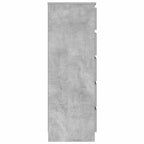 Cajonera de madera contrachapada gris hormigón 60x36x103 cm