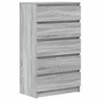 Cómoda em aglomerado cinzento Sonoma 60x36x103 cm