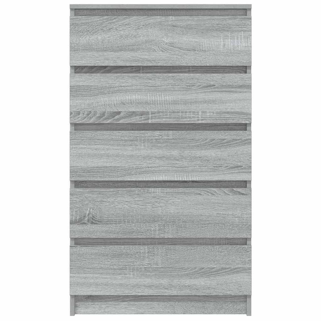 Cómoda em aglomerado cinzento Sonoma 60x36x103 cm
