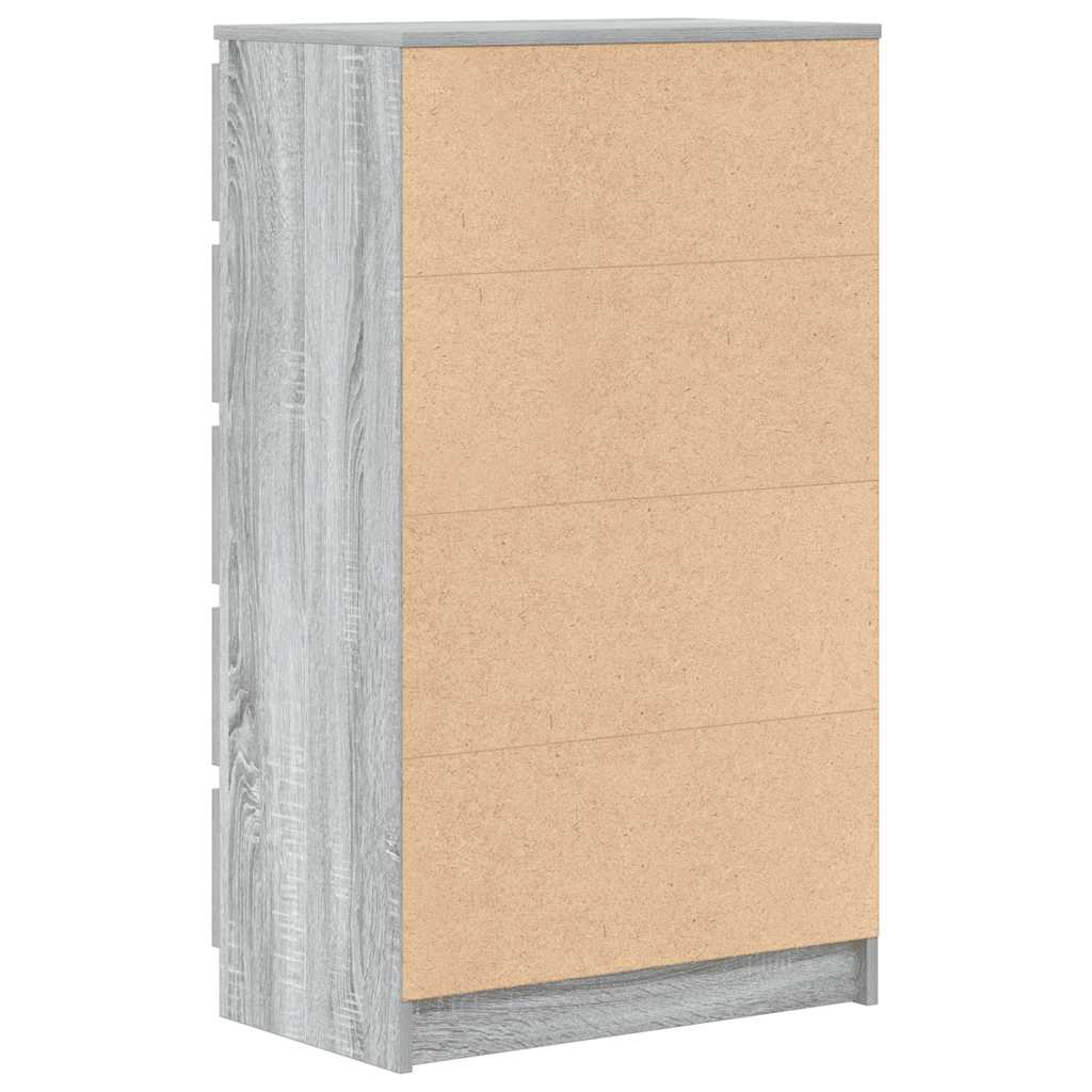 Cómoda em aglomerado cinzento Sonoma 60x36x103 cm