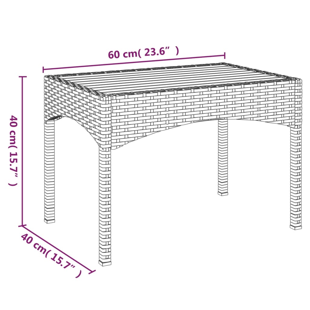 Set de muebles de jardín 3 pzas y cojines ratán sintético gris