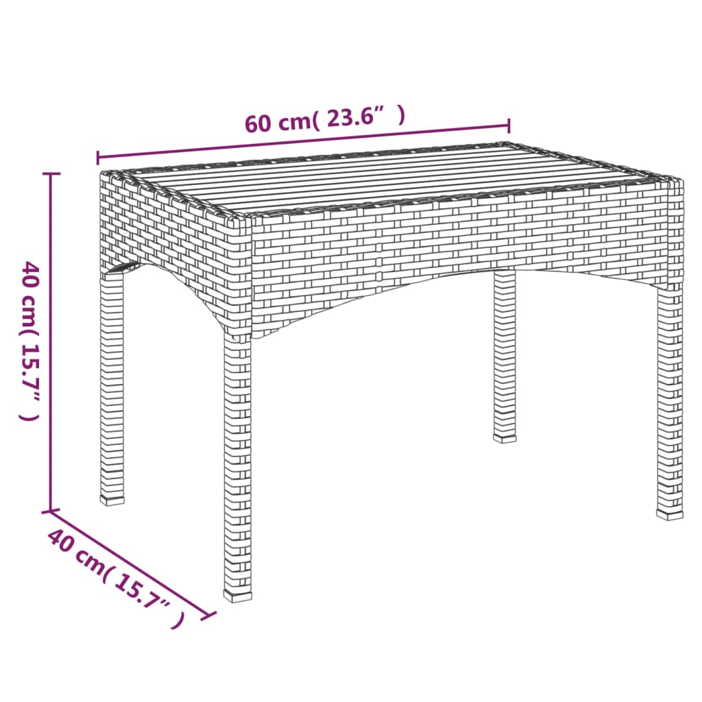Set de muebles de jardín 3 pzas y cojines ratán sintético negro