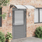 Marquise de porta policarbonato cinzento 150x100 cm