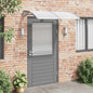 Marquise de porta policarbonato cinzento 150x100 cm