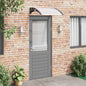 Marquise de porta policarbonato cinzento 150x100 cm