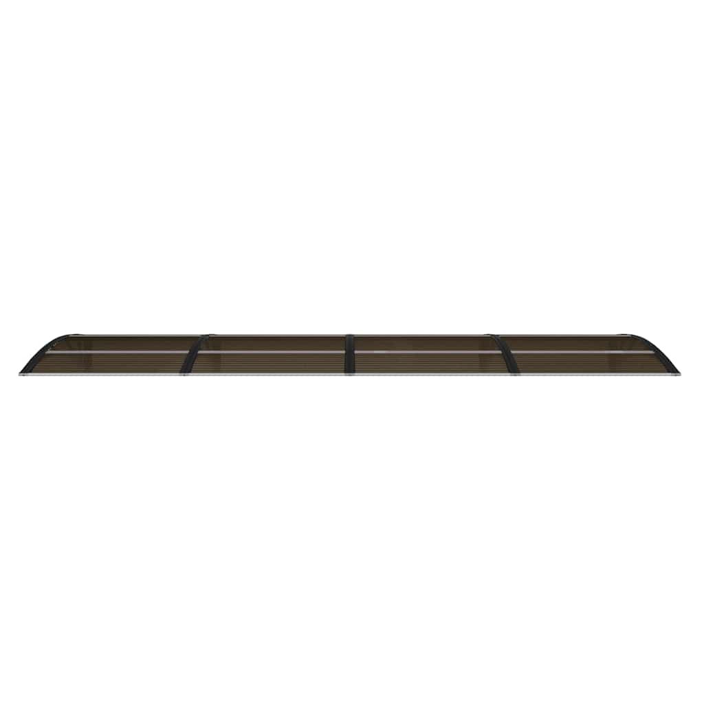 Marquesina para puerta de policarbonato negra, 350 x 100 cm
