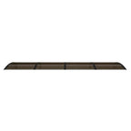 Marquesina para puerta de policarbonato negra, 350 x 100 cm