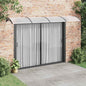 Marquise de porta policarbonato cinzento 150x100 cm