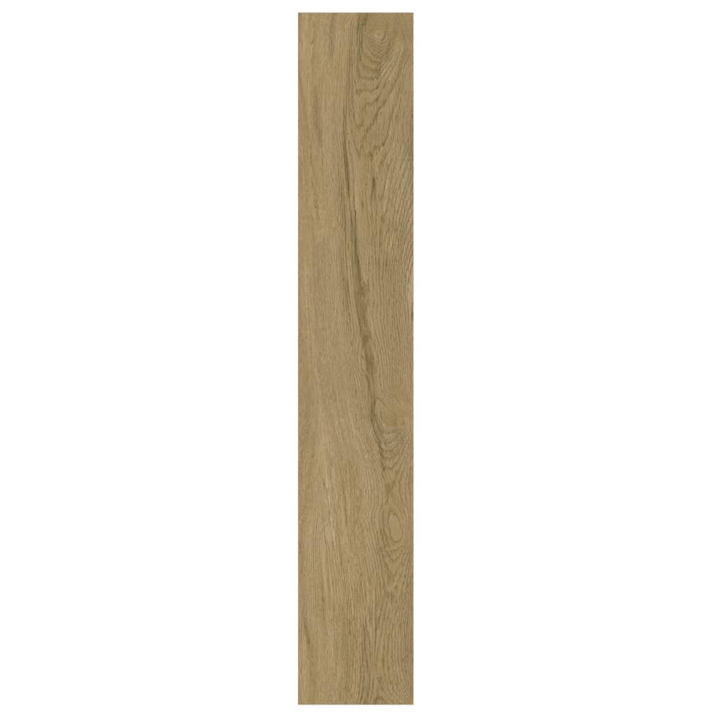 Paneles de pared con aspecto de madera PVC marrón 2,06 m²