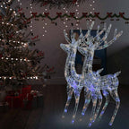 Adorno de reno de Navidad acrílico 3 unidades 60x16x100 cm