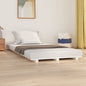 Estructura de cama de madera maciza de pino 140x190 cm