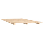 Estructura de cama de madera maciza de pino 140x190 cm