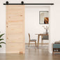 Puerta de granero madera maciza pino 100x1,8x214 cm