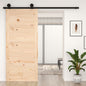 Puerta de granero madera maciza pino 100x1,8x214 cm