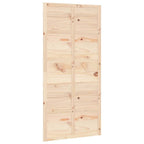 Puerta de granero madera maciza pino 100x1,8x214 cm