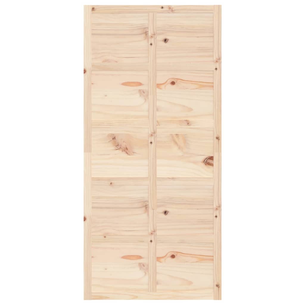 Puerta de granero madera maciza pino 100x1,8x214 cm