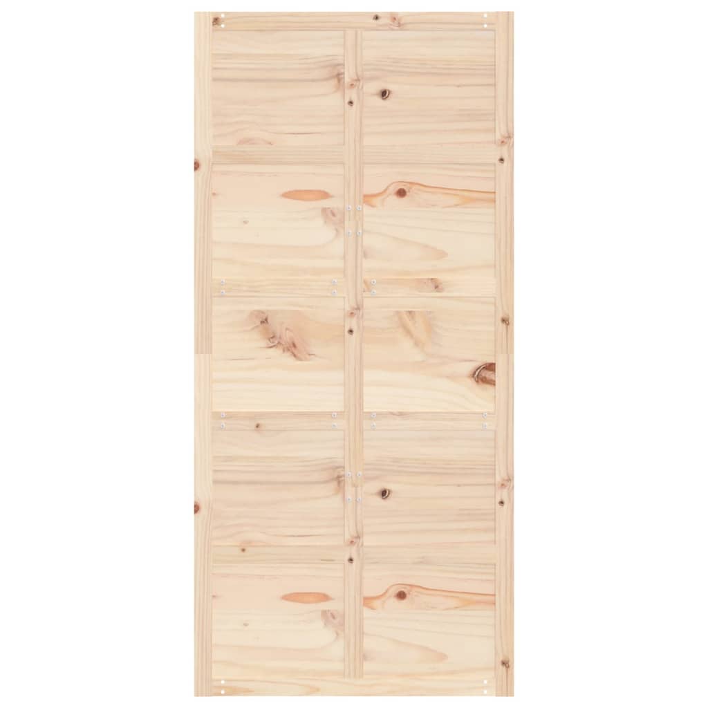 Puerta de granero madera maciza pino 100x1,8x214 cm