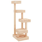 Árbol para gatos madera maciza de pino 45,5x49x103 cm
