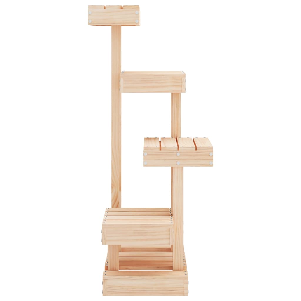 Árbol para gatos madera maciza de pino 45,5x49x103 cm
