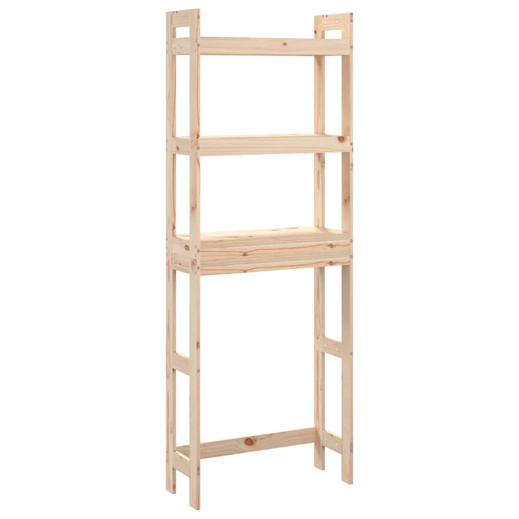 Estante de baño madera maciza de pino 63x26x171 cm