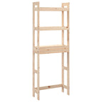 Estante de baño madera maciza de pino 63x26x171 cm