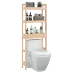 Estante de baño madera maciza de pino 63x26x171 cm